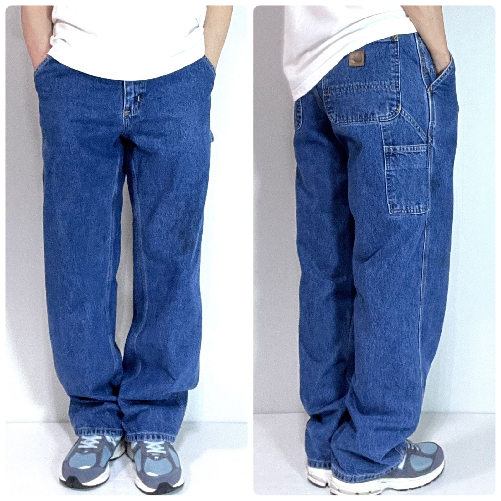 Carhartt カーハート W32L32 実寸W33L32 インディゴブルー B13 DSP 
