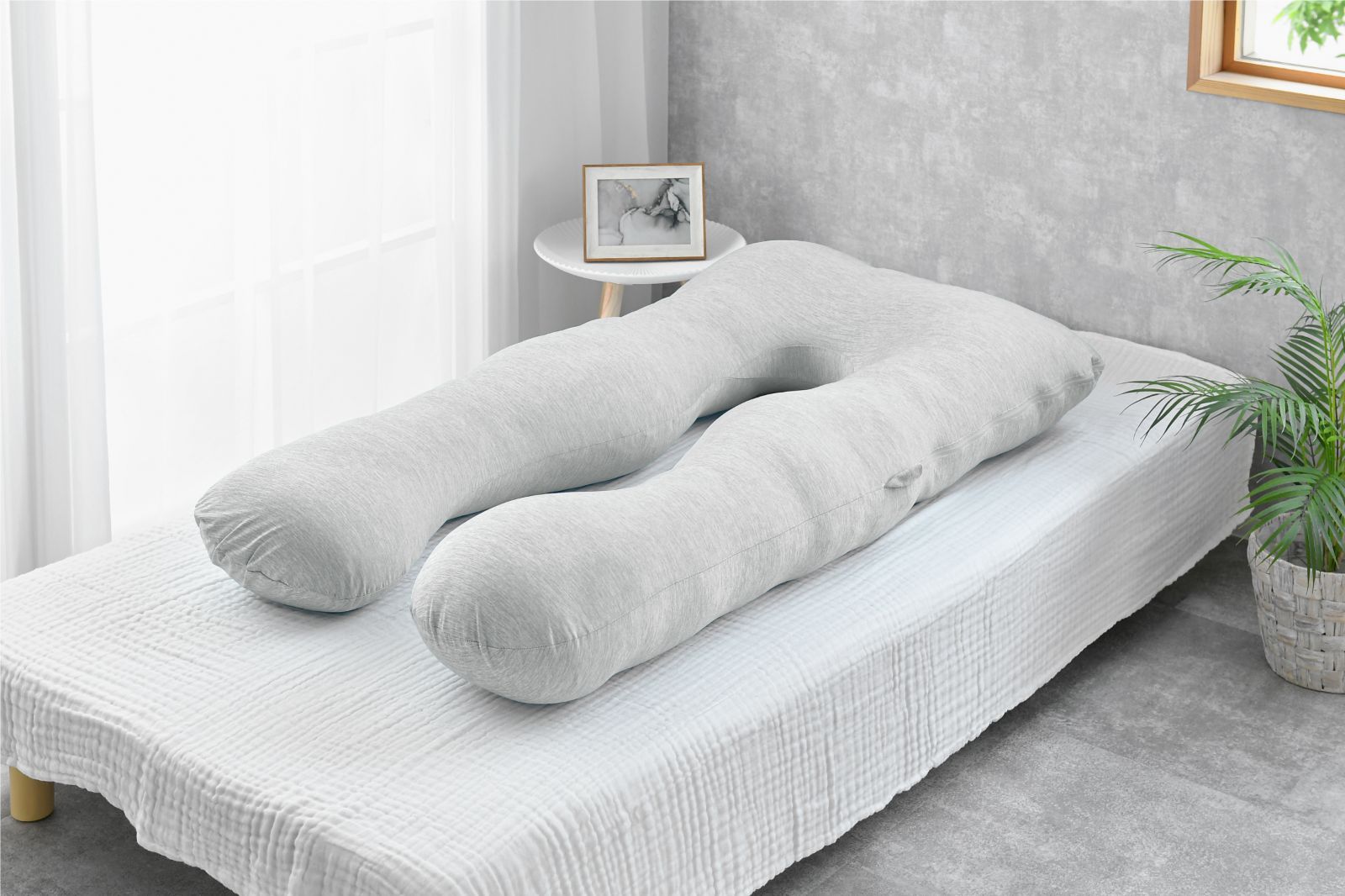 未開封 ハグモッチ クールグレー 快眠 枕 抱き枕 人をダメにする クッション 妊婦 訳アリ NELUKA公式