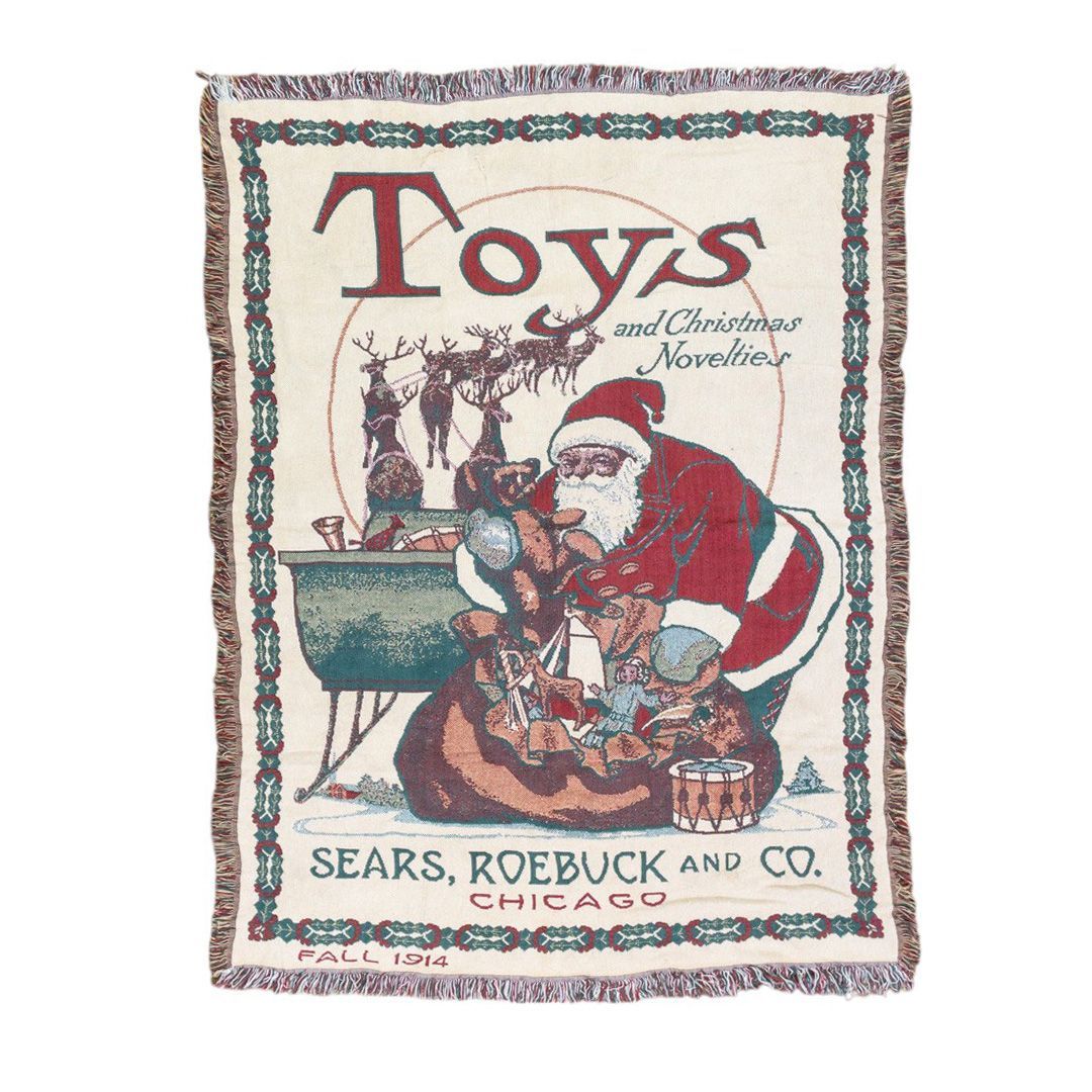 vintageラグ カーペット SEARS ROEBUCK クリスマス 1240 ラグ