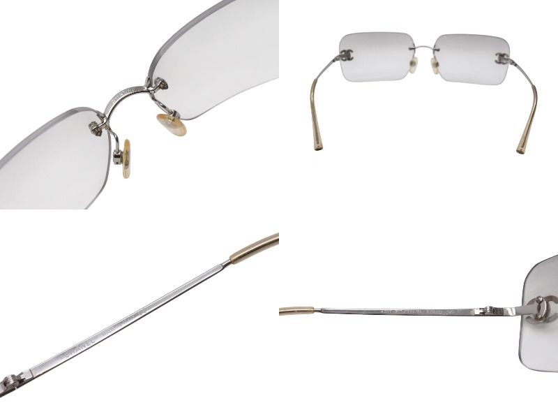 CHANEL シャネル リムレス サングラス 4017-D c.159/6I サイズ62