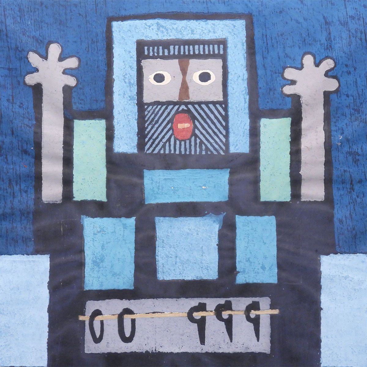 登頂のよろこび 人物画