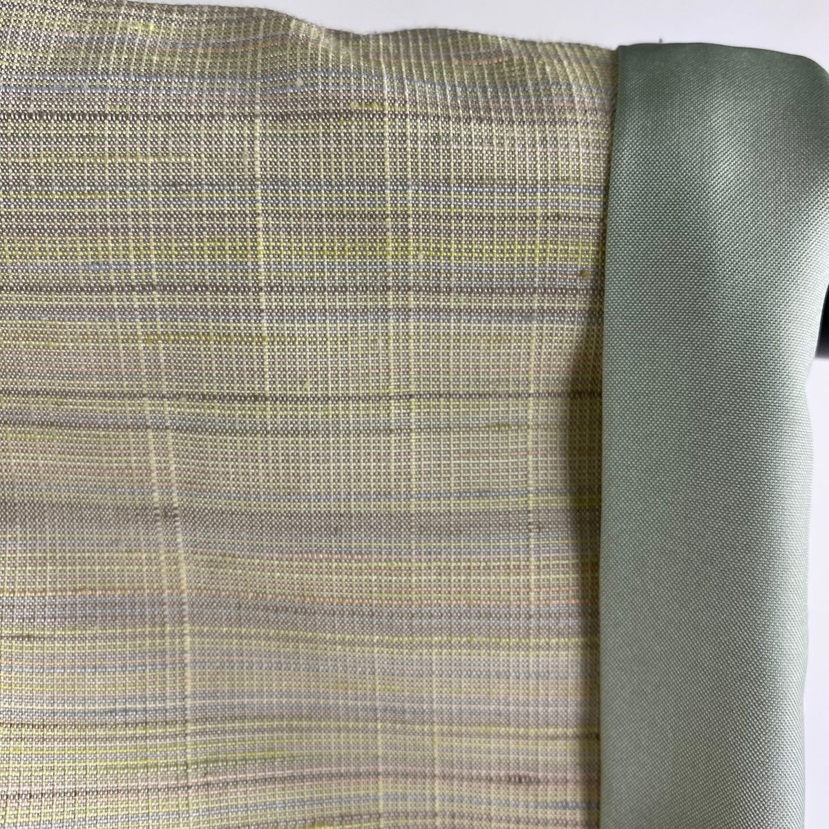平和屋本店□極上 夏物 本場小千谷ちぢみ 格子 麻 逸品 DZAA6625kh5