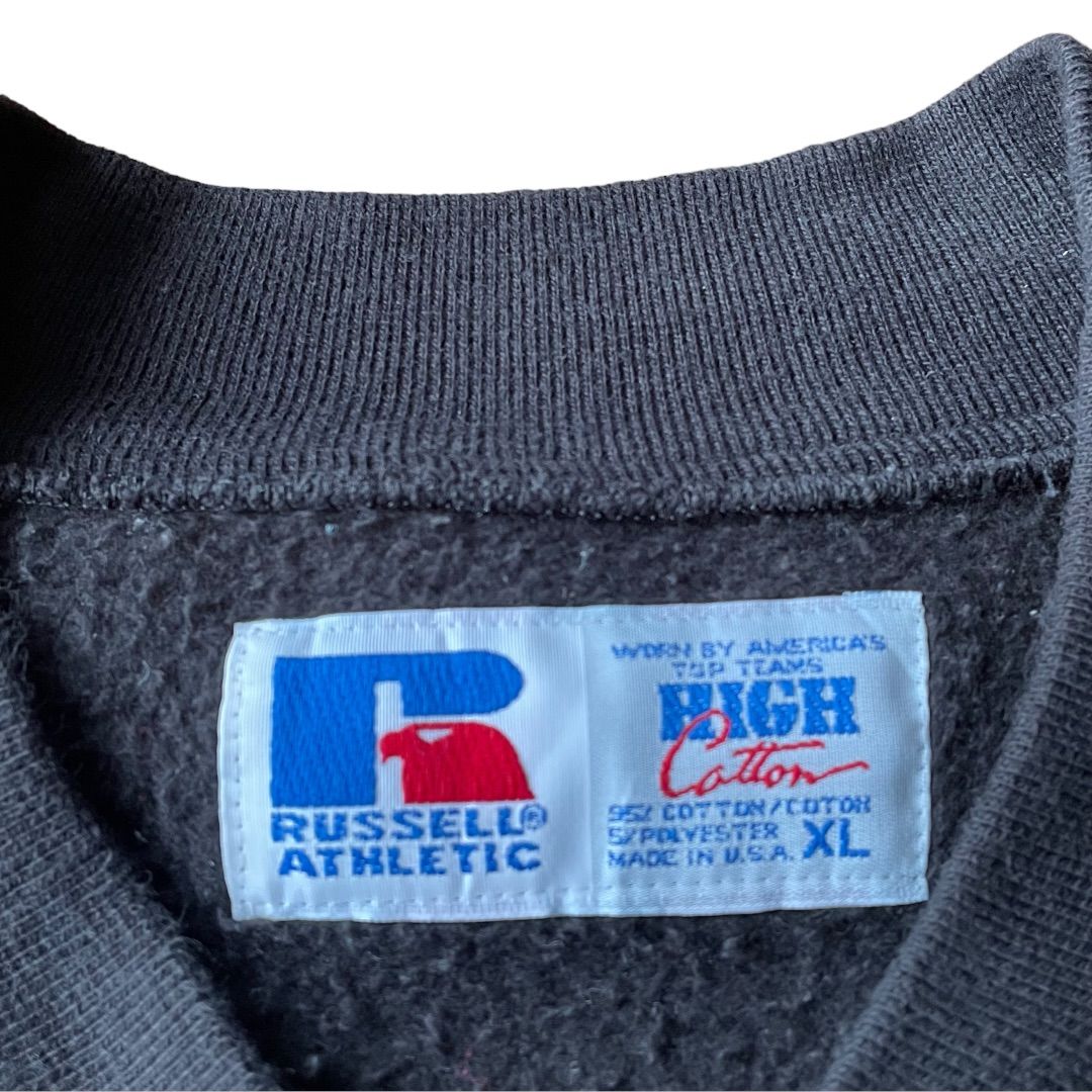 90s RUSSELL ATHLETIC sweat cardigan made in USA / ラッセル