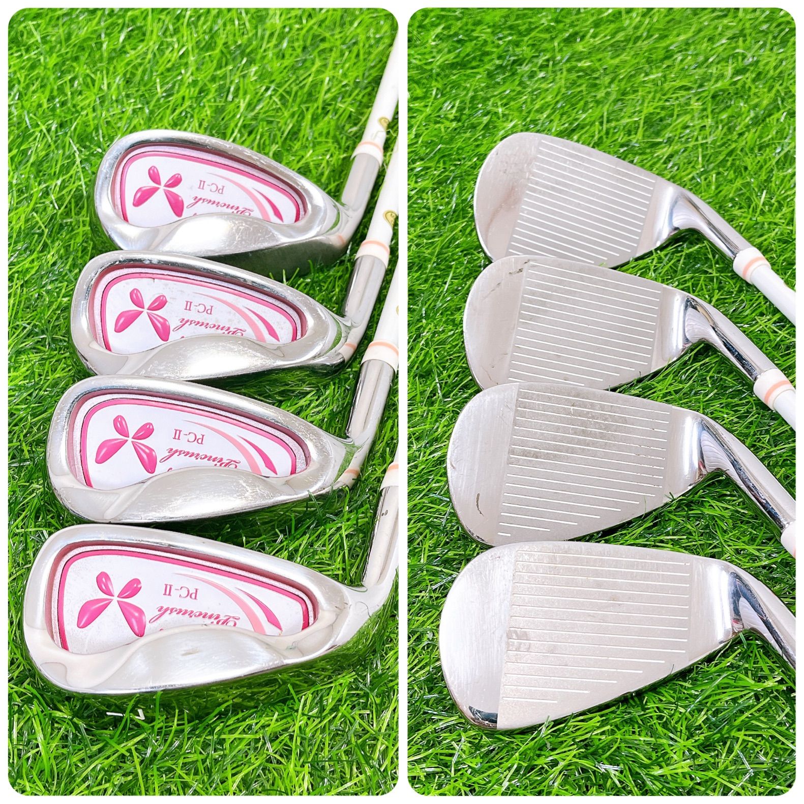 【美品】希少 レディースレフティワールドイーグル×ピンクラッシュ ゴルフセット 美品】希少 レディースレフティ ワールドイーグル×ピンクラッシュ