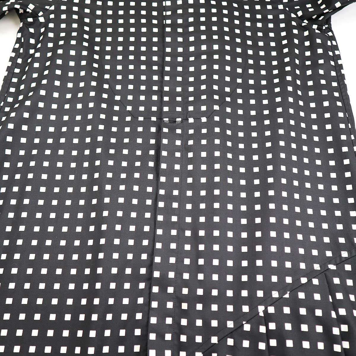 HYKE ハイク 23AW FD SQUARE PATTERN BOSOM DRESS ドレスワンピース  