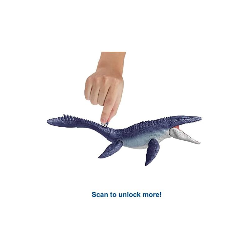 マテル MATTEL ジュラシックワールド JURASSIC WORLD 海の覇者! モササウルス 全長 約75cm 恐竜 おもちゃ 4才~ プレゼント HNJ56 0