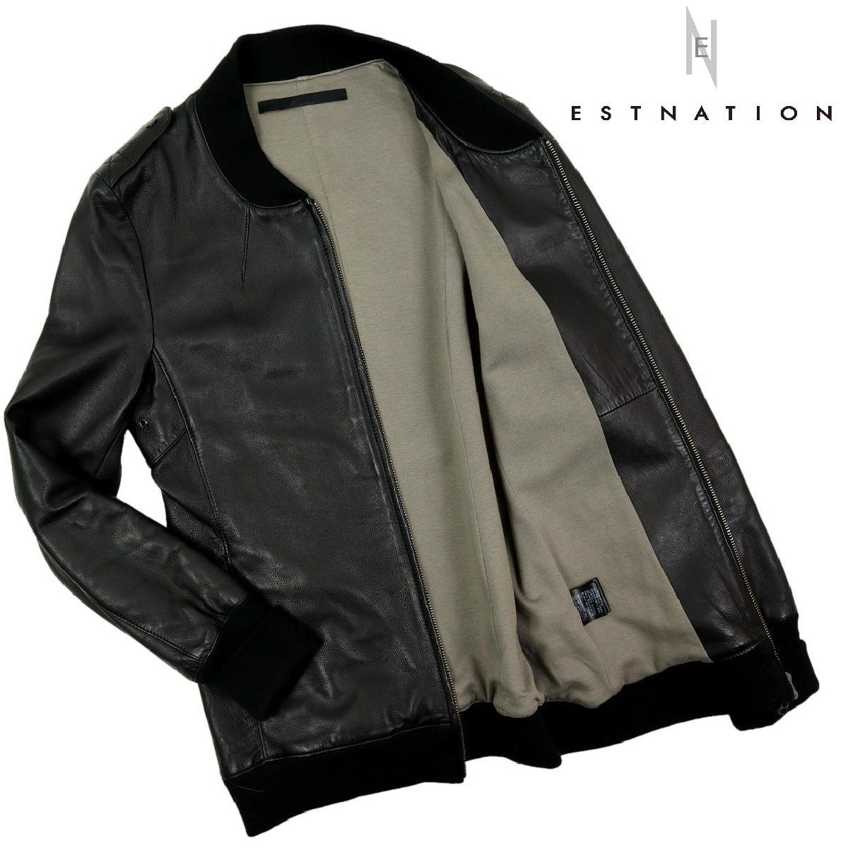 B1431】【極美品】【羊革】ESTNATION エストネーション レザー 
