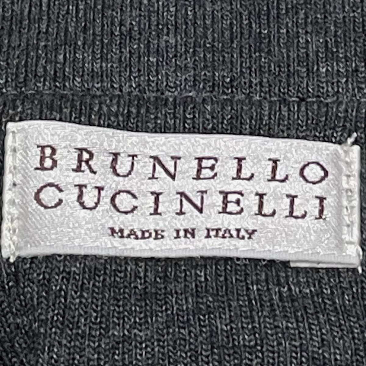 BRUNELLO CUCINELLI(ブルネロクチネリ) パンツ サイズ38 S レディース - ダークネイビー×ダークグレー  クロップド(半端丈)/チェック柄