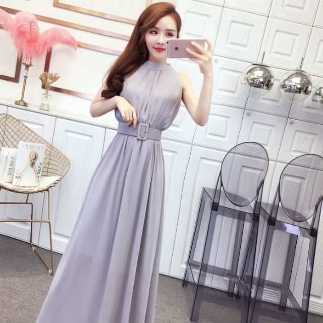 ワンピース ワンピドレス 膝下 ロング ロング丈 袖なし ノースリーブ 襟なし ホルターネック Aライン シフォン ベルト ハイウエスト 透け感 綿 かわいい 大人可愛い きれいめ シンプル 大人 上品 おしゃれ アジアン セクシー エレガント 主役級 フォーマル とろみ感 無地 夏 ワンピース ワンピドレス 膝下 ロング ロング丈 袖なし ノースリーブ