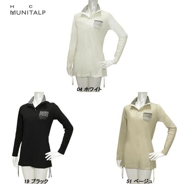 HC ムニタルプ HC MUNITALP レディース 秋春 長袖シャツ ブラック サイズ40 005-24910