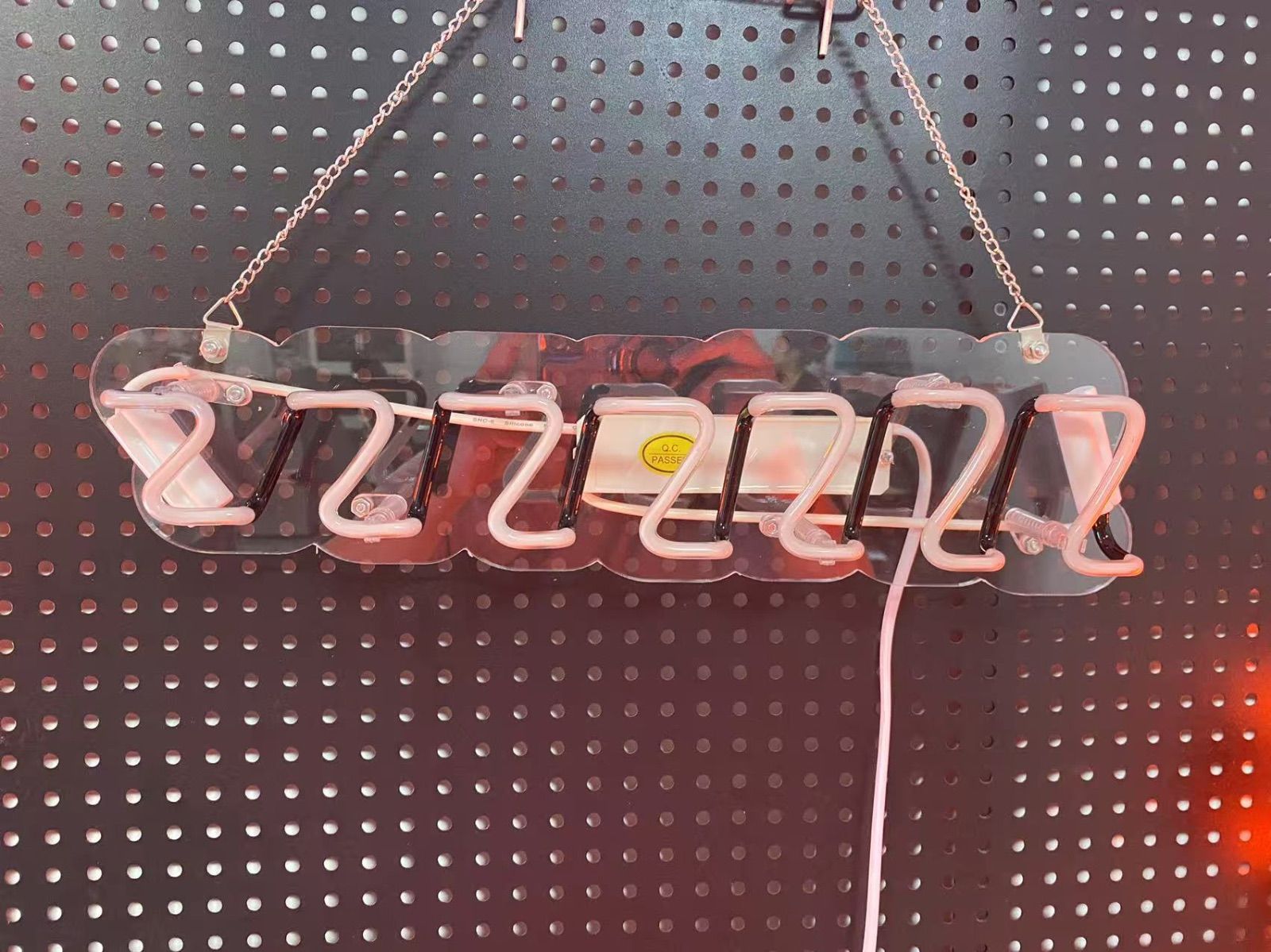 オーダーメイド ネオンサイン Zzzzz ホワイト ネオンライト 睡眠モチーフ インテリア