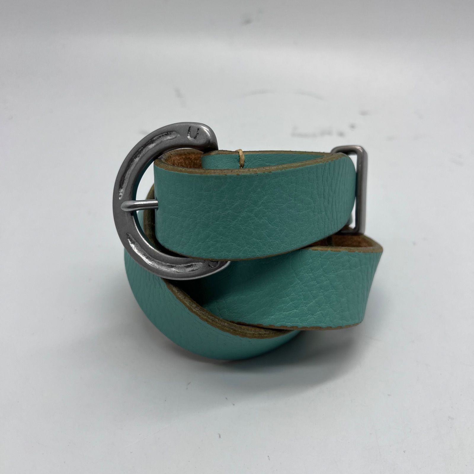 45rpm studio turquoise leather belt 45アールピーエム ターコイズ レザーベルト 本革