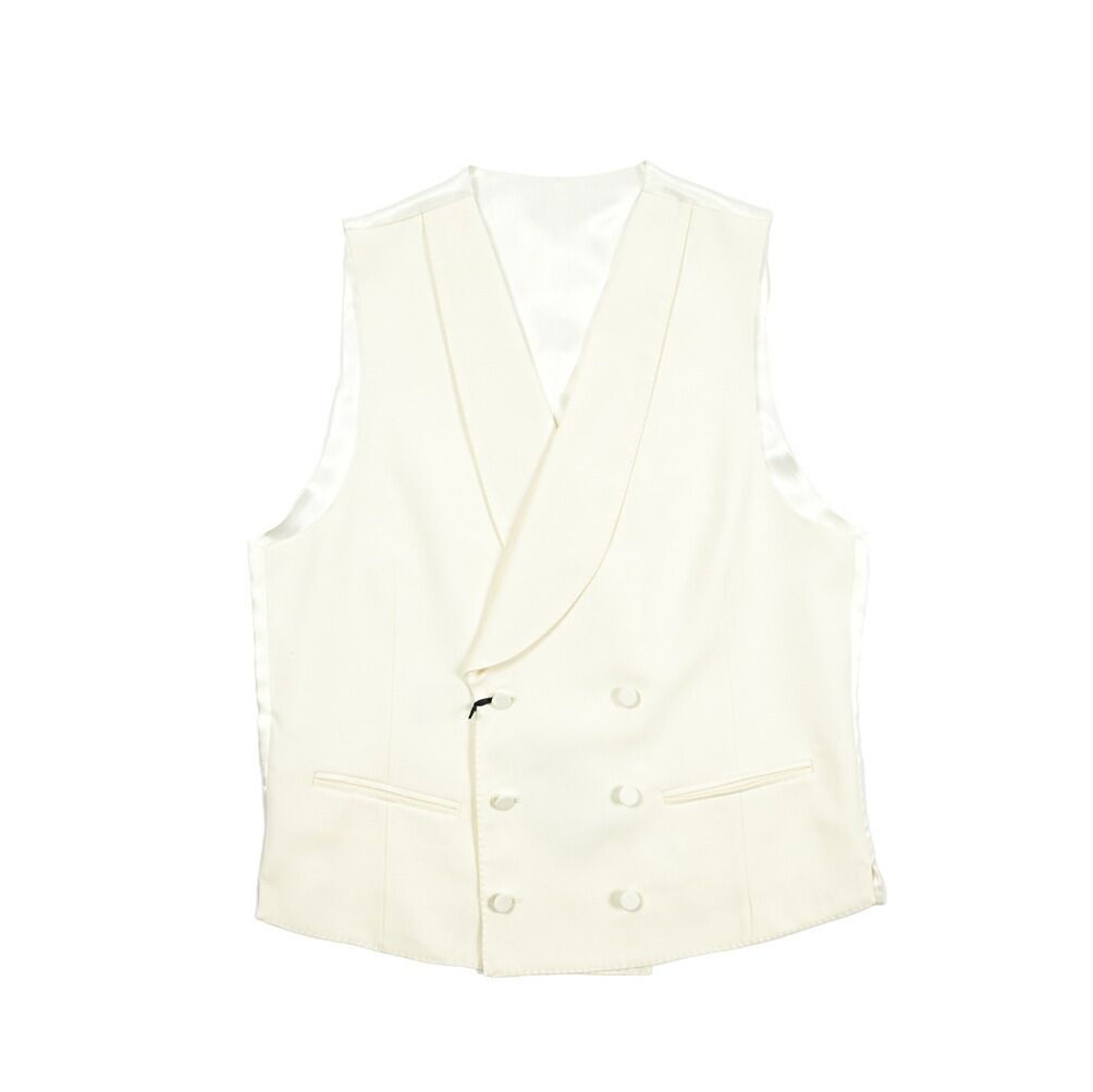 【超激得，新品】 秋冬/PAOLONI/50サイズ/ダブルベスト エコスエード 無地 ショールカラー 上品 エレガント パオローニ 新品/茶色/ブラウン/md285/