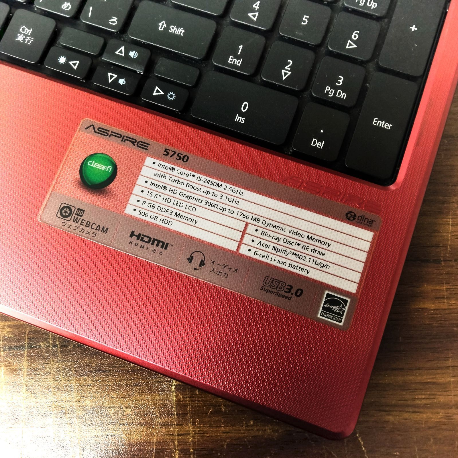N-5425] ジャンク品 ノートPC acer ASPIRE 5750 15.6