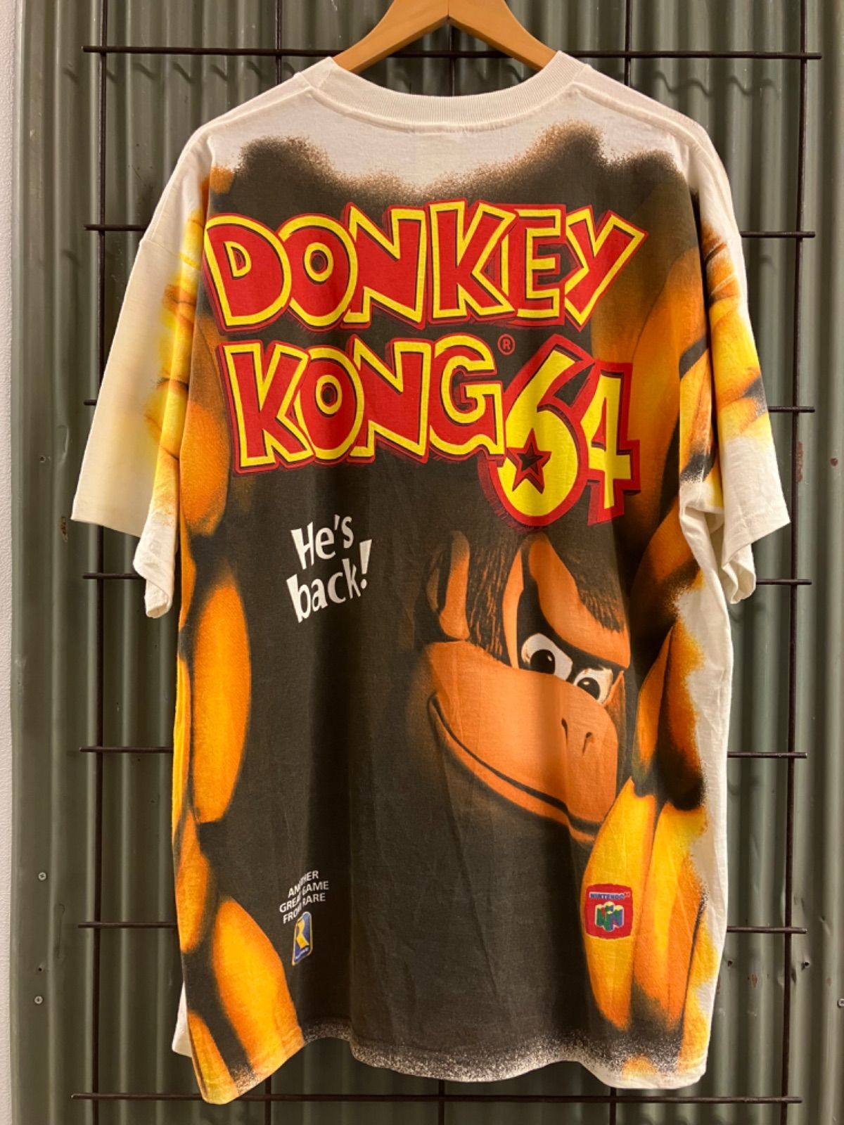 90's (ドンキーコング)DONKEY KONG 64 tシャツ - iplace.co.il