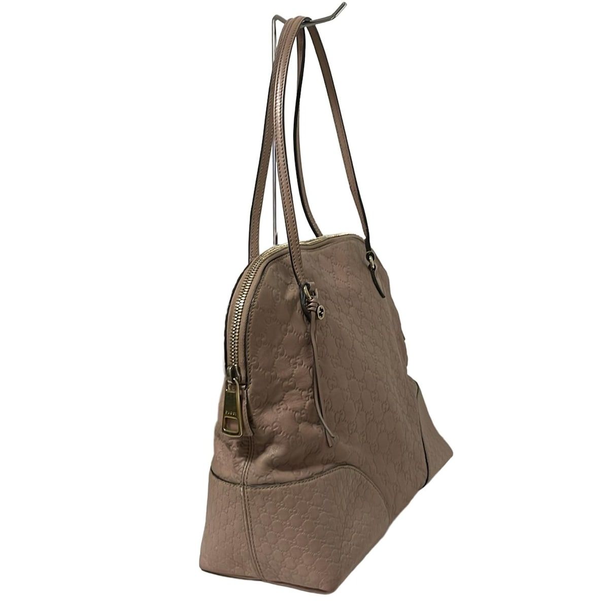 GUCCI グッチ ショルダーバッグ ブリー シマライン 323673 ピンクベージュ レザー