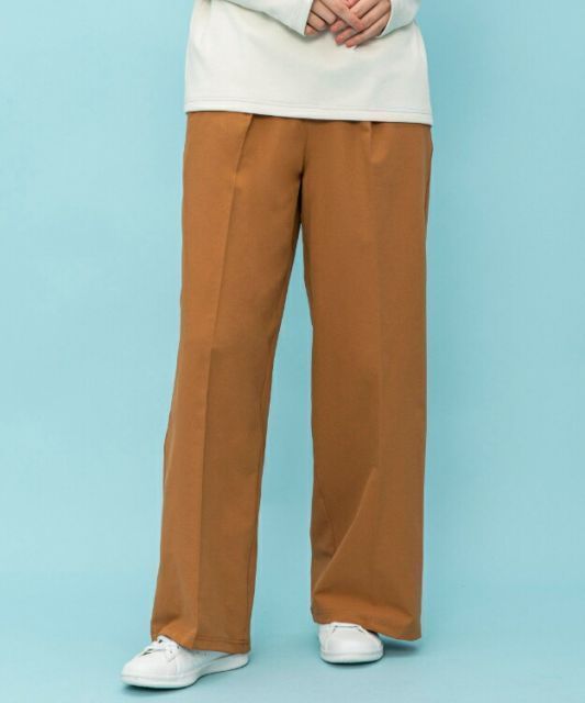coq sportif ルコック ＬＣＳ Ｐｌｕｍｅ ストレートパンツ ブラウン S QMWWJD34 BW | 衣類 服 ウエア ボトムス パンツ ズボン クロス素材 軽量 はっ水 吸汗 ストレッチ ドライ ワイド ストレート 【ＴＵＲＢＯ】 デイリーユース スポーツ