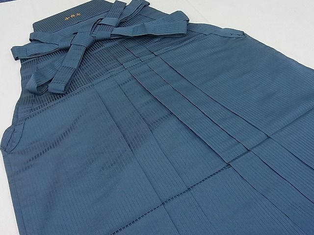 平和屋1 夏物 男性 馬乗り袴 錆鉄御納戸色 3s20478