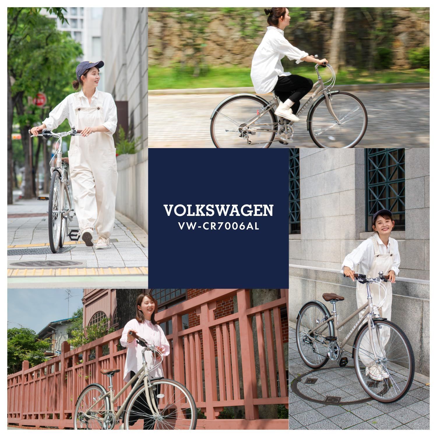 クロスバイク 700C 27インチ相当 自転車 シマノ6段変速 軽量アルミ VW-CR7006A フォルクスワーゲン Volkswagen おしゃれ 街乗り 700x32Cタイヤ WWW_OLIVIERBERNSTEIN_COM