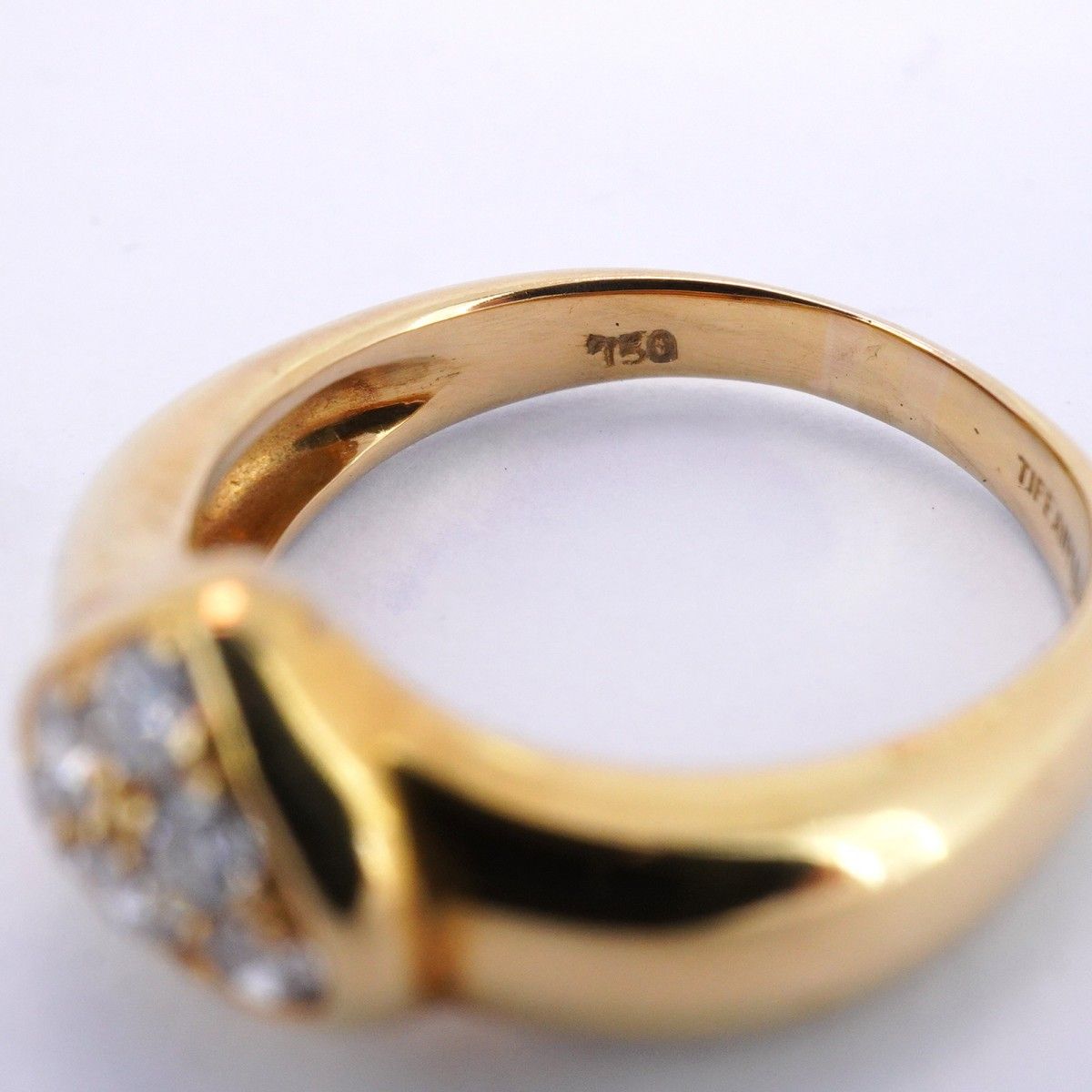 5jdb1085】ティファニー リング ハートモチーフ K18YG イエロー  