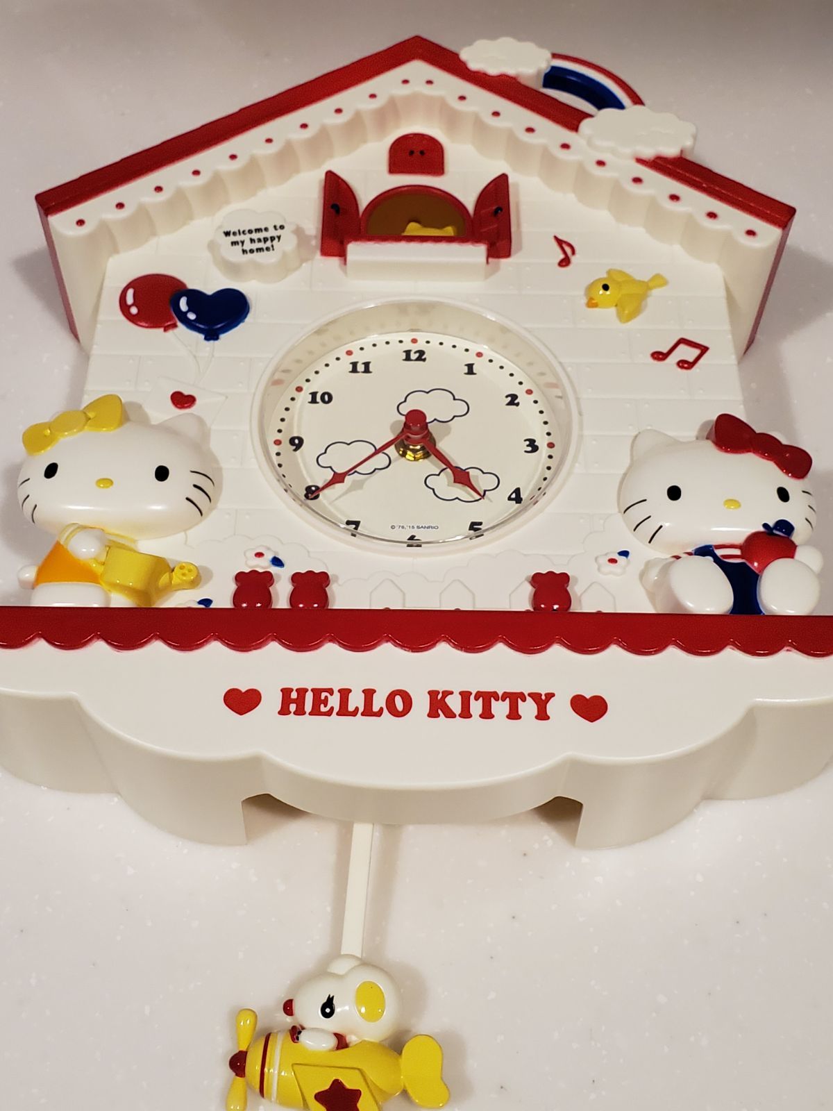 希少激レア　チャーミーキティ　振り子時計　ミニ　2006 サンリオ　平成レトロ 希少激レア チャーミーキティ 振り子時計 ミニ 2006 サンリオ 平成