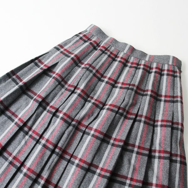 Aquascutum キルトプリーツスカート 11 アクアスキュータム チェック