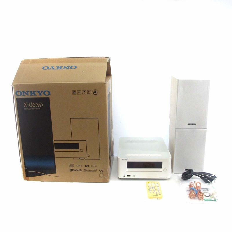 ONKYO オンキョー X-U6(W) ミニコンポ CDレシーバーシステム