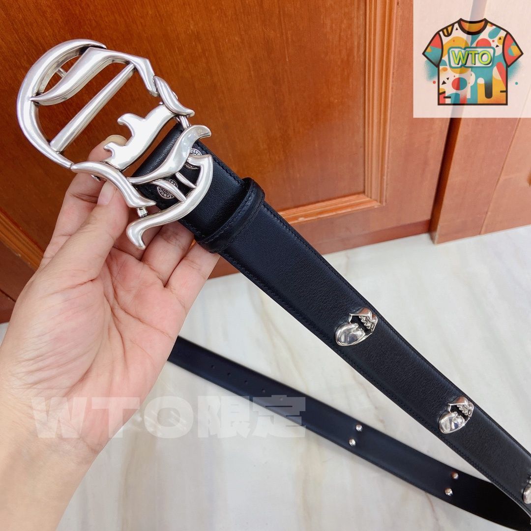 今日特価】Chrome Hearts クロムハーツ 取り外し可能型ベルト-1