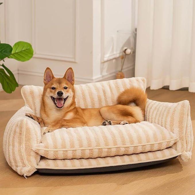 ペットソファー ストラップ 肌触りよい サイズ展開 小型犬 中型犬 大型犬 取り外し 洗える素材 ペット ソファー ペットハウス 犬 猫 ペット用品 モダン おしゃれ かわいい 屋内用