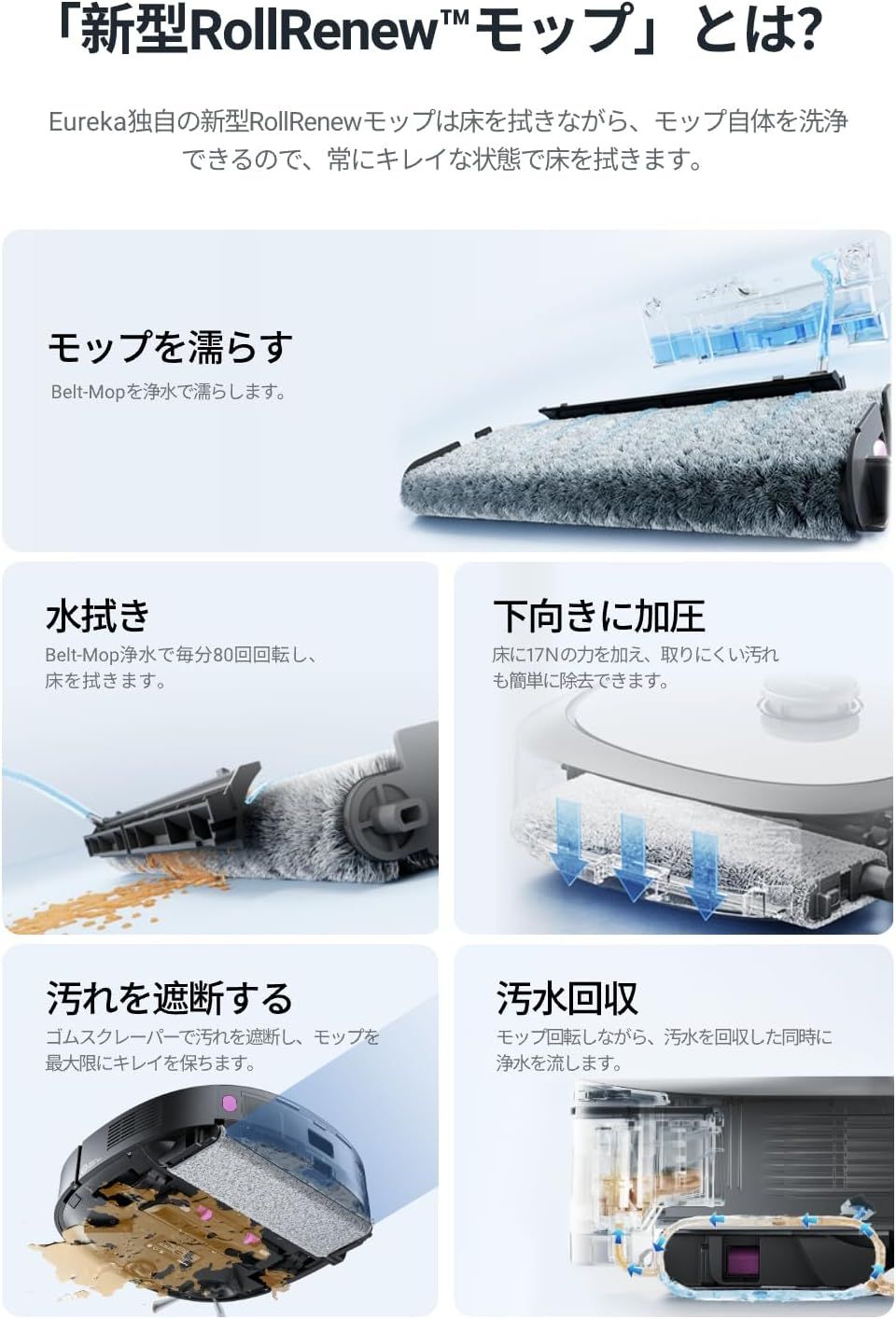 EUREKA(ユーリカ) 掃除機水拭き両用