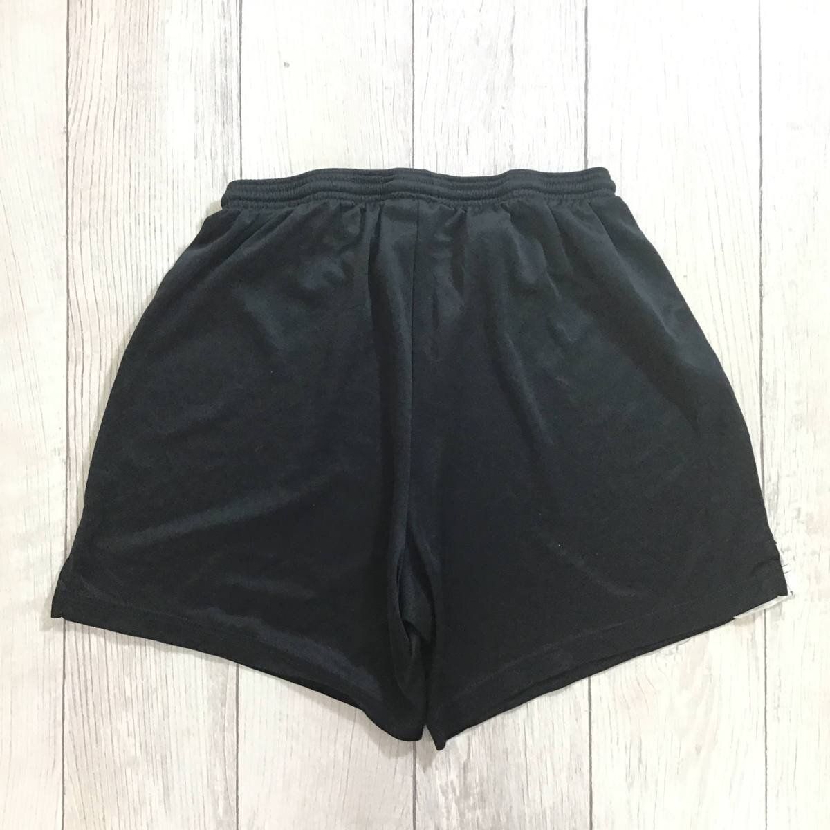 SDN3-661★海外正規品★吸汗速乾素材★【NIKE ナイキ】DRI-FITハーフパンツ【ユース・キッズ XL 160】黒 薄手 ジャージ サッカー フットサル 練習着 USA古着 キッズ 子供服