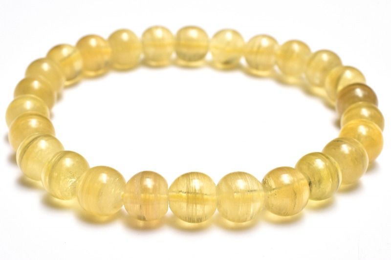 1点物】黄金千層 ゴールデンマイカ 8mm ブレスレット パワーストーン