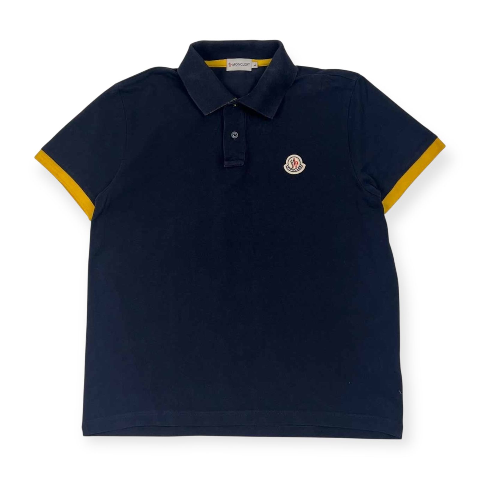 MONCLER モンクレール ワンポイント 鹿の子 半袖 ポロシャツ L