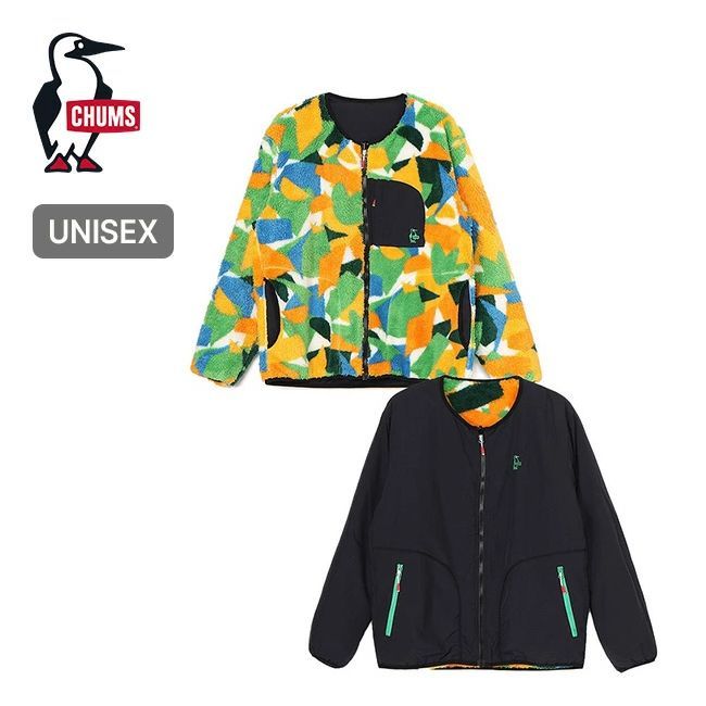 【新品】CHUMS チャムス エルモフリースリバーシブルブルゾン ジオメトリー