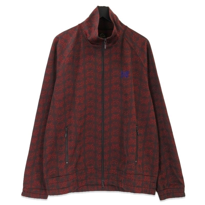 美品 NEEDLES ニードルス トラックジャケット JO219 21AW Track Jacket Poly Jq. Papillon ジャガード パピヨン レッド L71011788