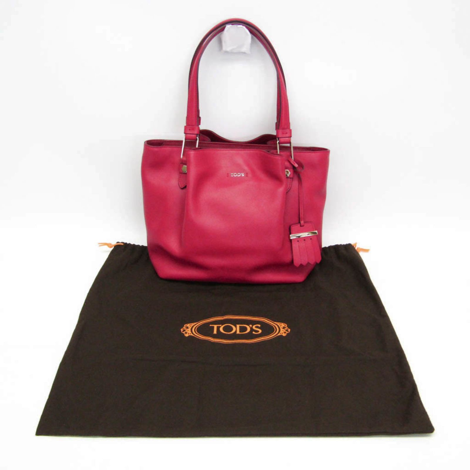 トッズ Tod s フラワーバッグ レディース レザー トートバッグ ピンク