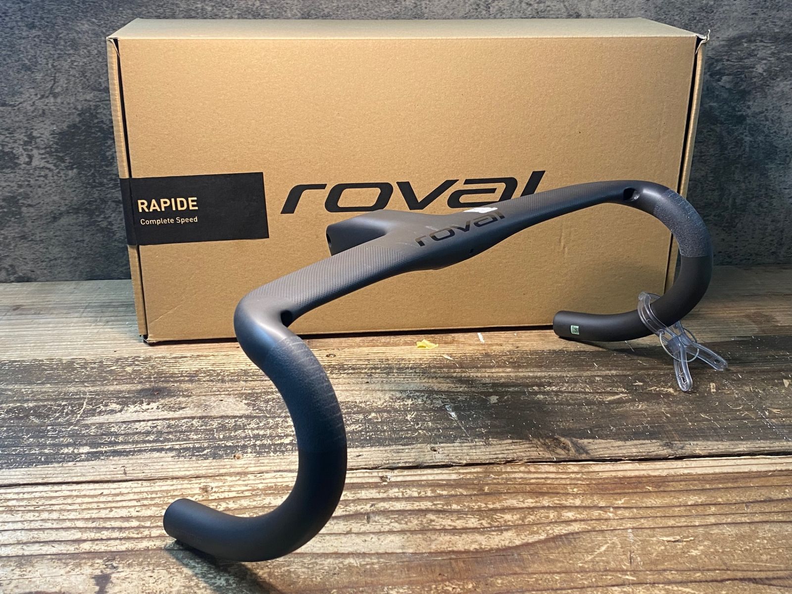 ROVAL RAPIDE COCKPIT ハンドル幅380 ステム長90 中古品 IY382 ロバール roval RAPIDE COCKPIT ステム一体型ハンドル 400mm