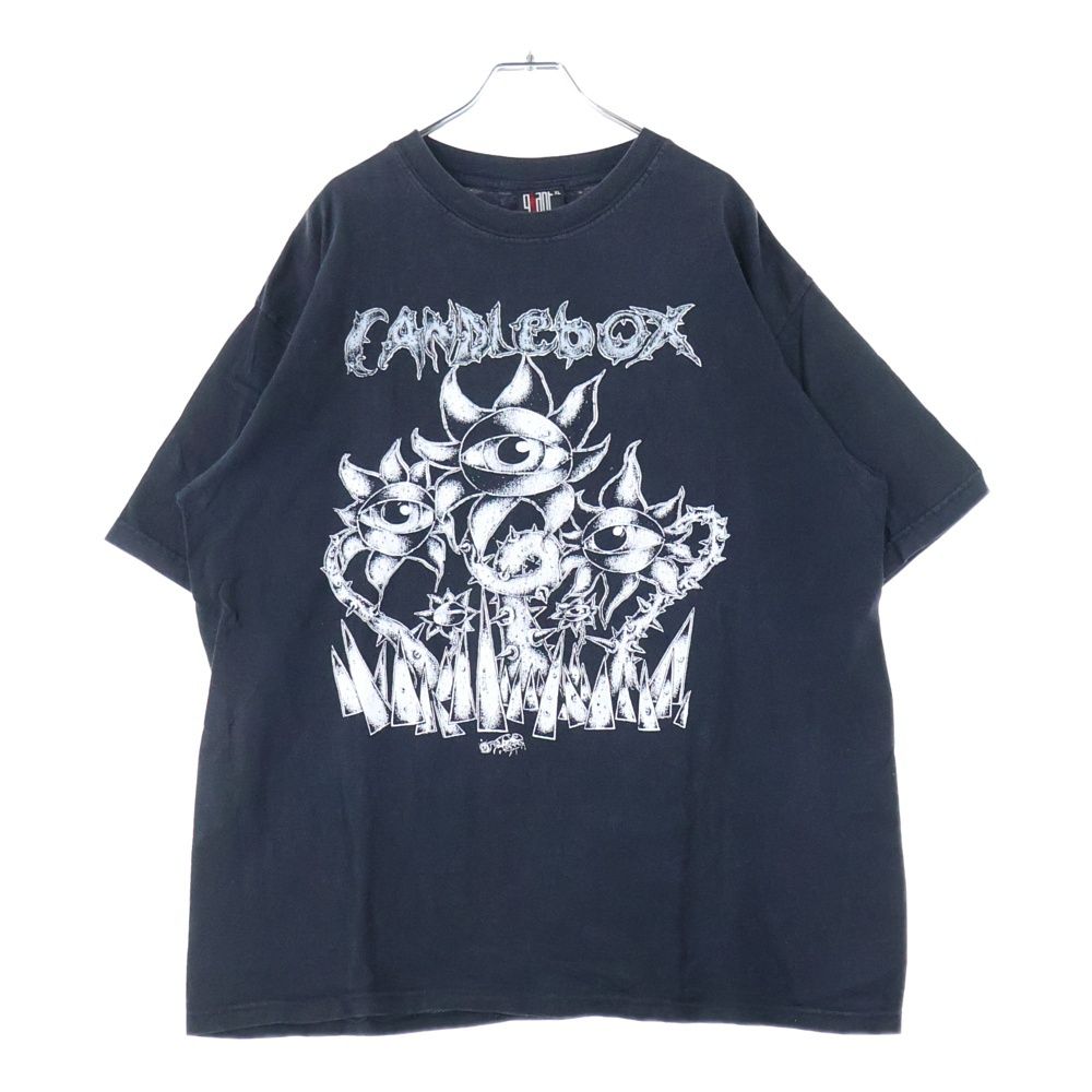 VINTAGE ヴィンテージ 90s CANDLEBOX TEE フロントプリント半袖Tシャツ カットソー ブラック
