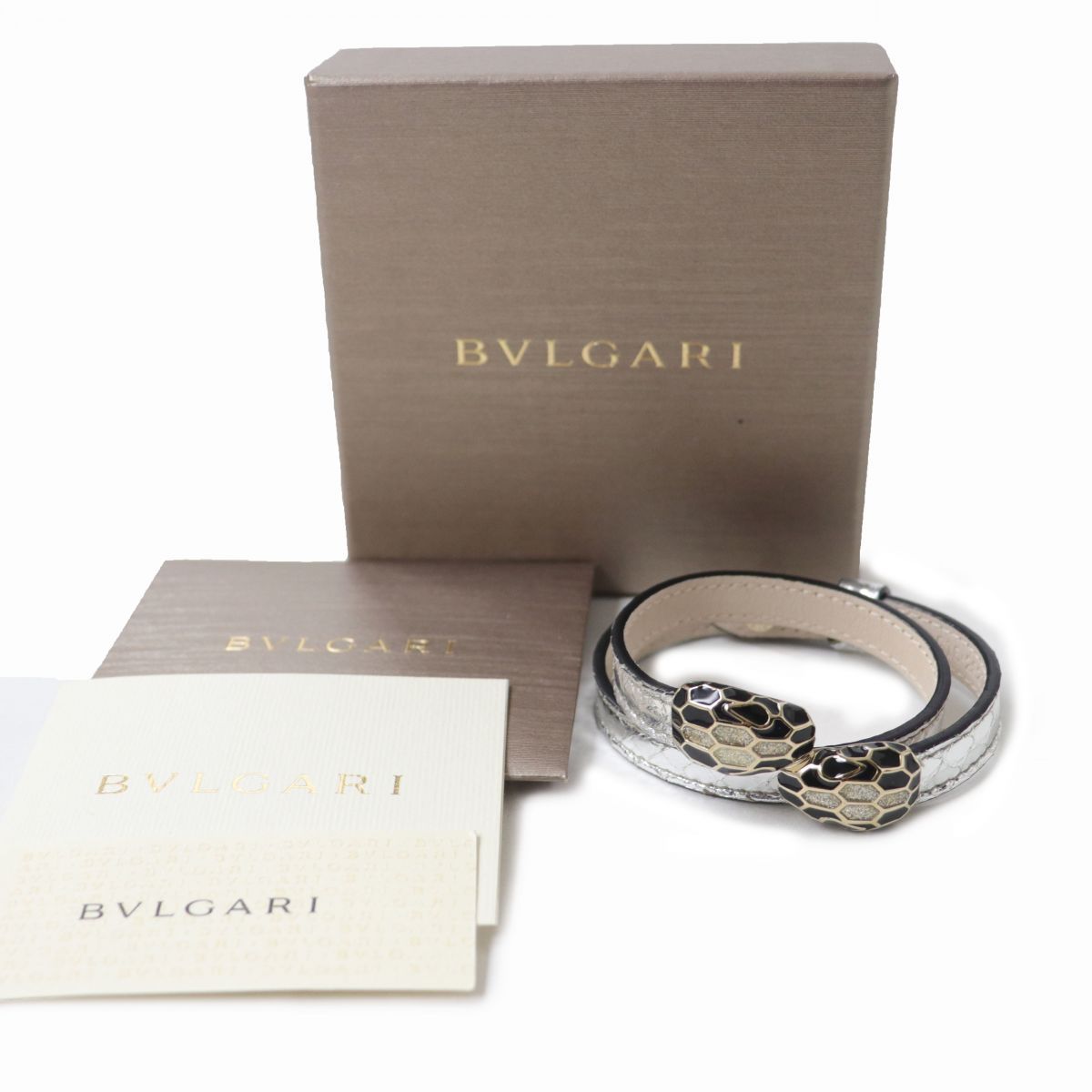 極美☆BVLGARI ブルガリ ツインスネークヘッドデザイン セルペンティ