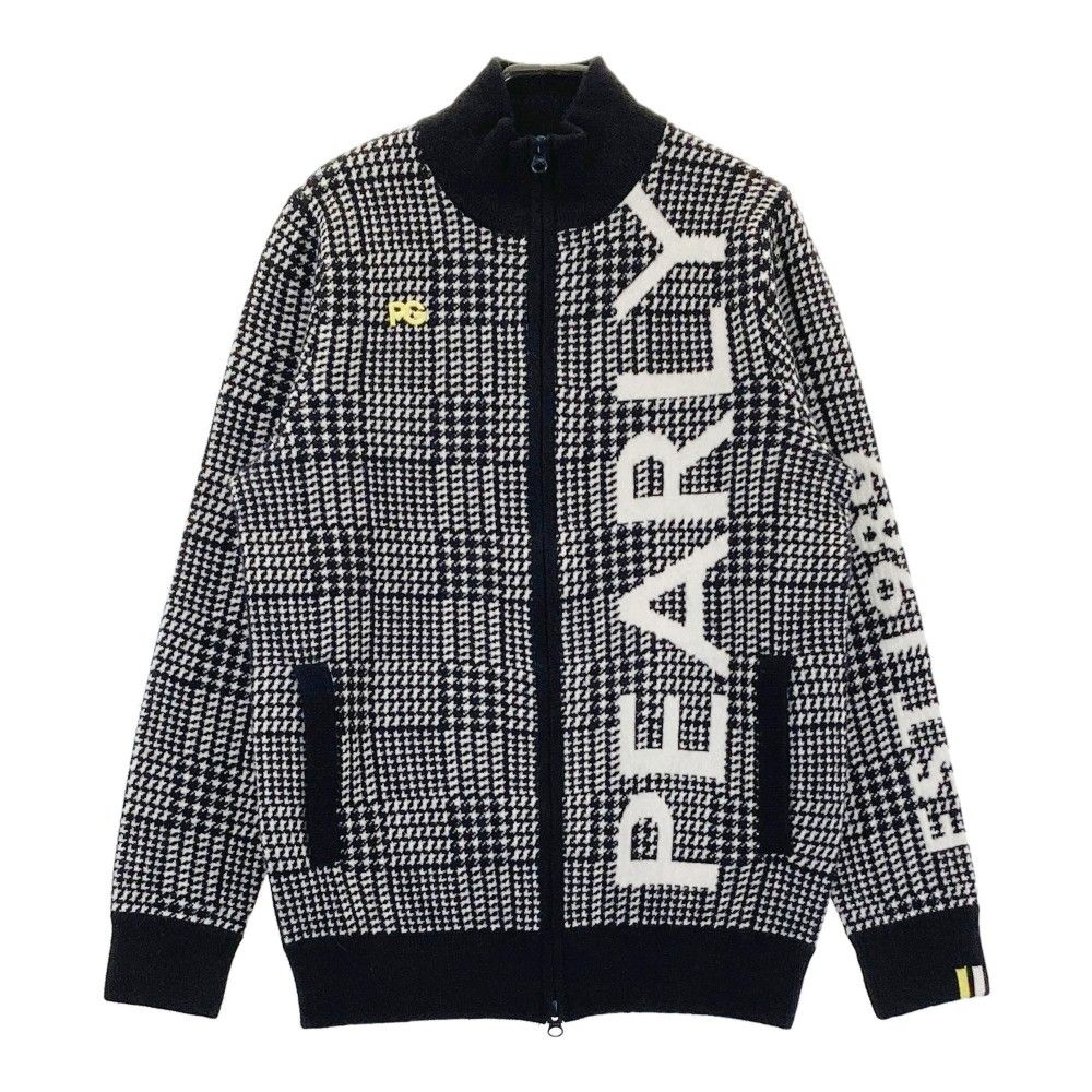 サイズ：5 PEARLY GATES パーリーゲイツ  カシミヤ ニットジャケット 千鳥 ネイビー系 [240101363185] ゴルフウェア メンズ ストスト
