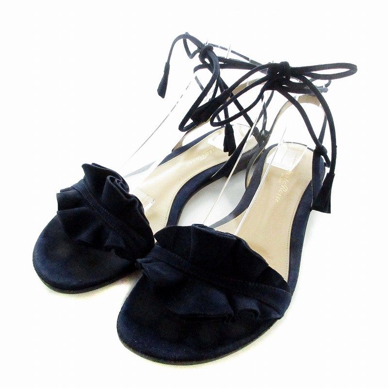 ◆◇新品未使用 GIANVITO ROSSI スエード フラットサンダル36◇◆ ジャンヴィトロッシ Gianvito Rossi サンダル フラット スエード
