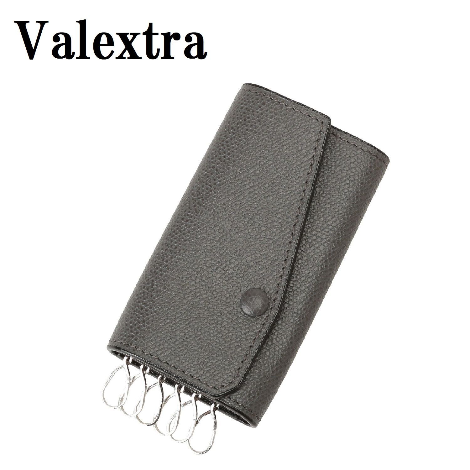 Valextra ヴァレクストラ V1L76 028 GF SGSR0076028LRDKH99 GF 6連 キーケース キーホルダー レザー  レディース メンズ ダークグレー