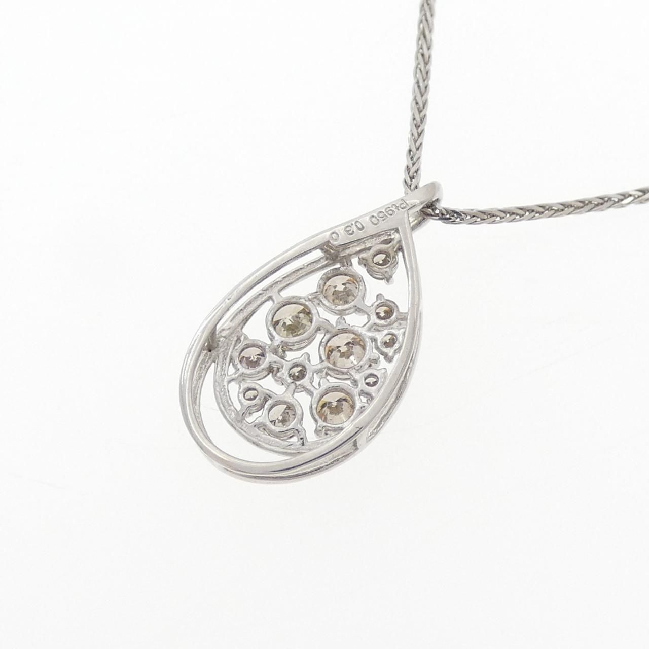 PT950/PT850 ダイヤモンド ネックレス 0.30CT - メルカリ
