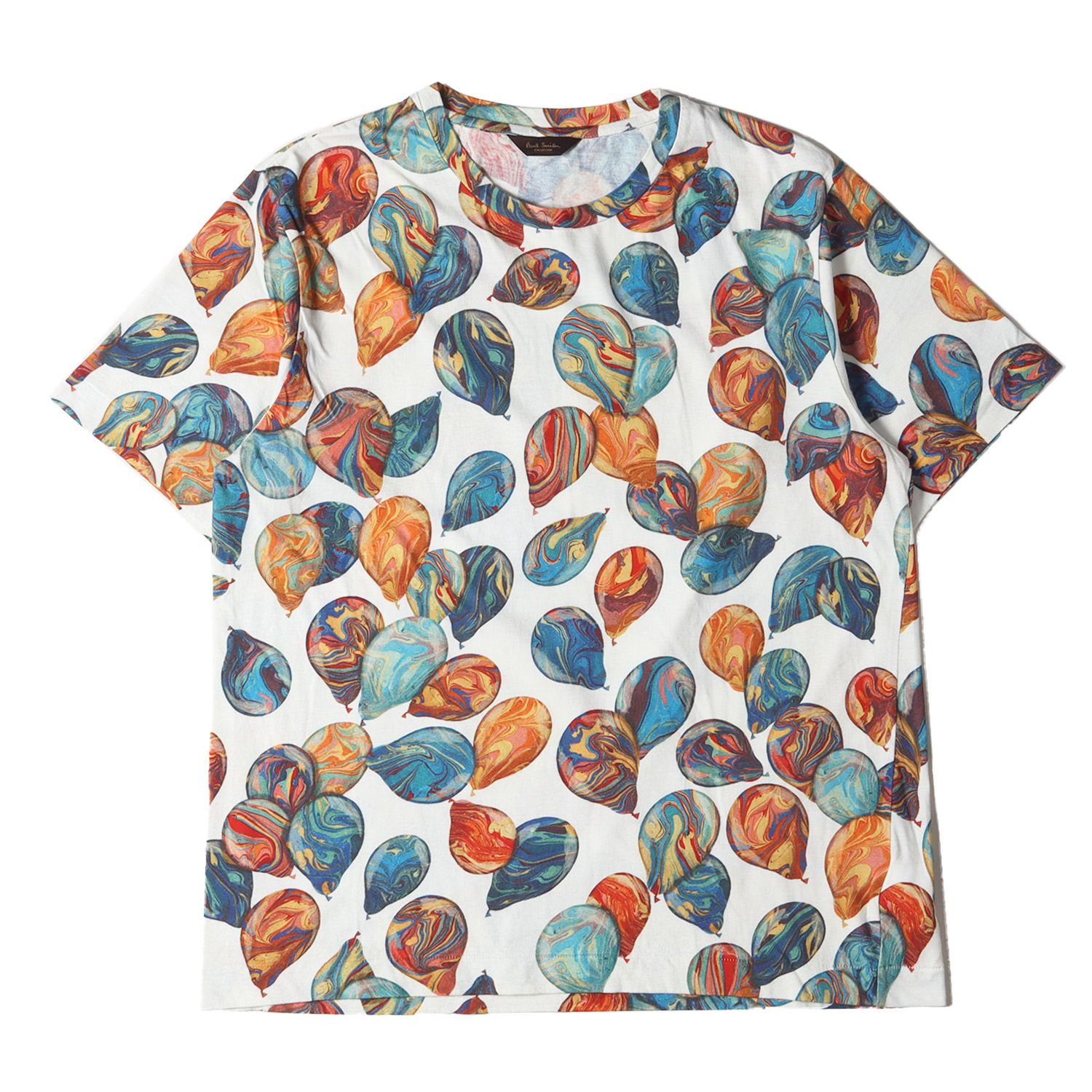 Paul Smith ポールスミス Tシャツ サイズ:L PHOTOGRAPHIC BALLOONS PRINT T-SHIRTS 184318  299Z 総柄 クルーネック 半袖 COLLECTION トップス カットソー カジュアル 日本製