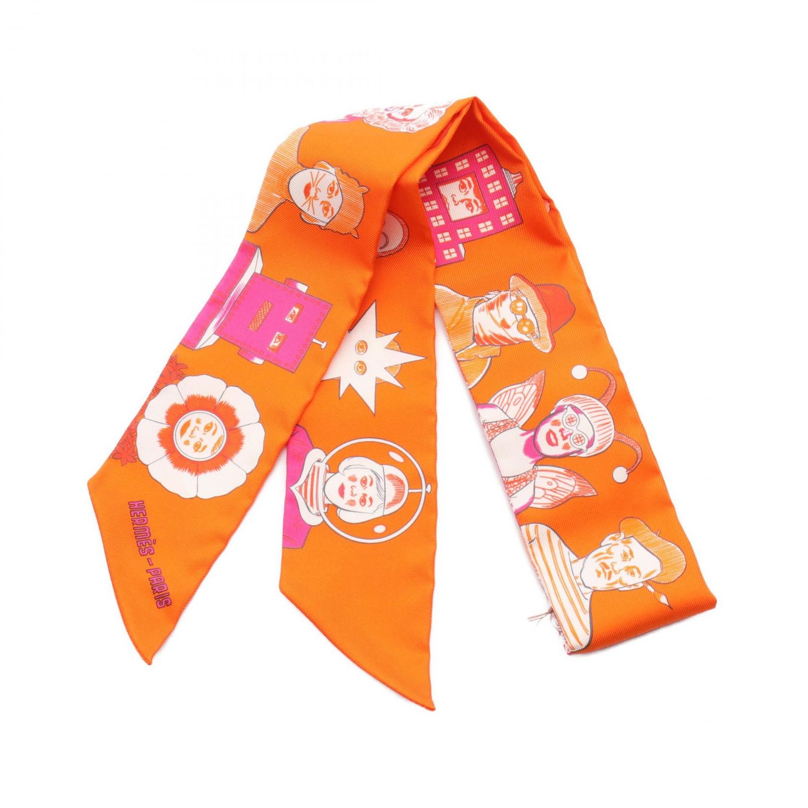 1138 エルメス HERMES ツイリー ドレスコード シルク 上質 高級 HERMES - 4 新品同様品 エルメス HERMES □ ツイリー スカーフ