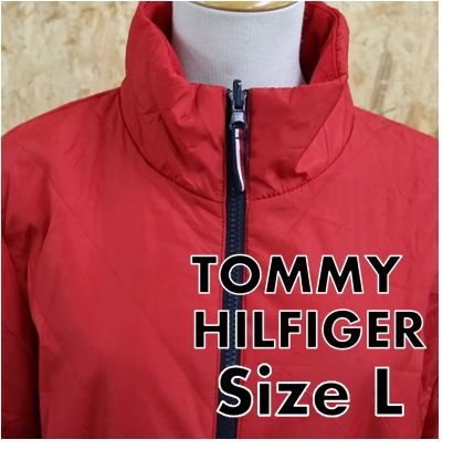 TOMMY HILFIGER トミーヒルフィガー アウター ジャンパー 赤 L メンズ 