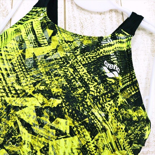 SE2-X75☆arenaアリーナ競泳水着 Lサイズ相当 大きいサイズ 黄色