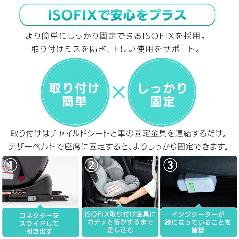 ISOFIX固定 チャイルドシート 回転式 アイリスプラザ 新生児から ジュニアシート ベビーシート 乗り降りらくらく ECE R44合格 回転式: ブラック 0か月~ () 4571303934027 1個 (x 1) - メルカリ