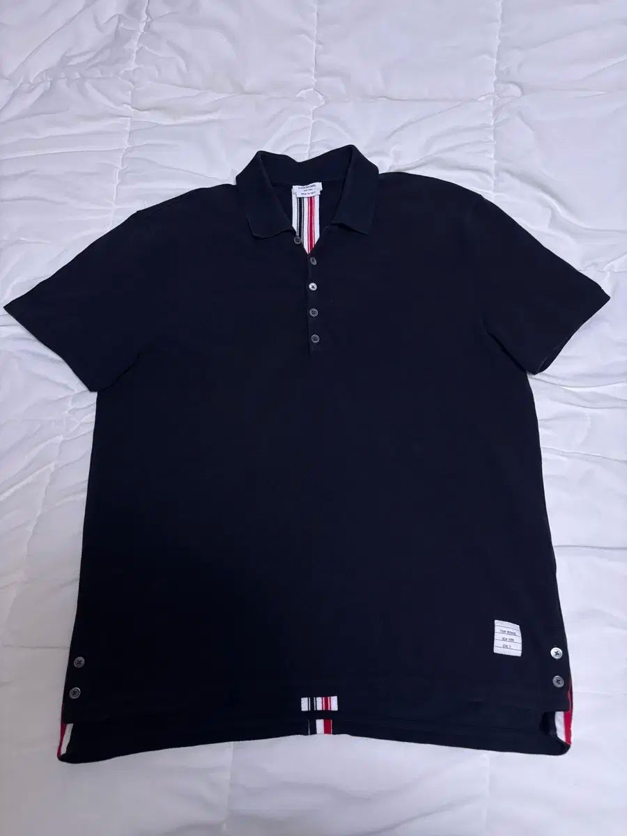 正規品 Thom Browne(トム・ブラウン) 白 3本線 半袖 ポロTシャツ