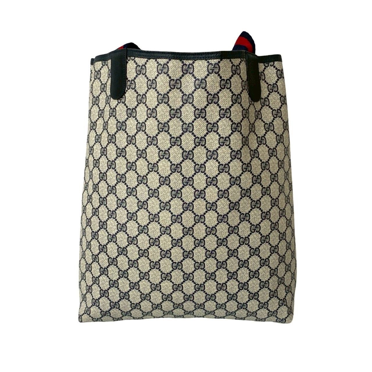 オールドグッチ ロゴ ヴィンテージ フェルト×レザー トート